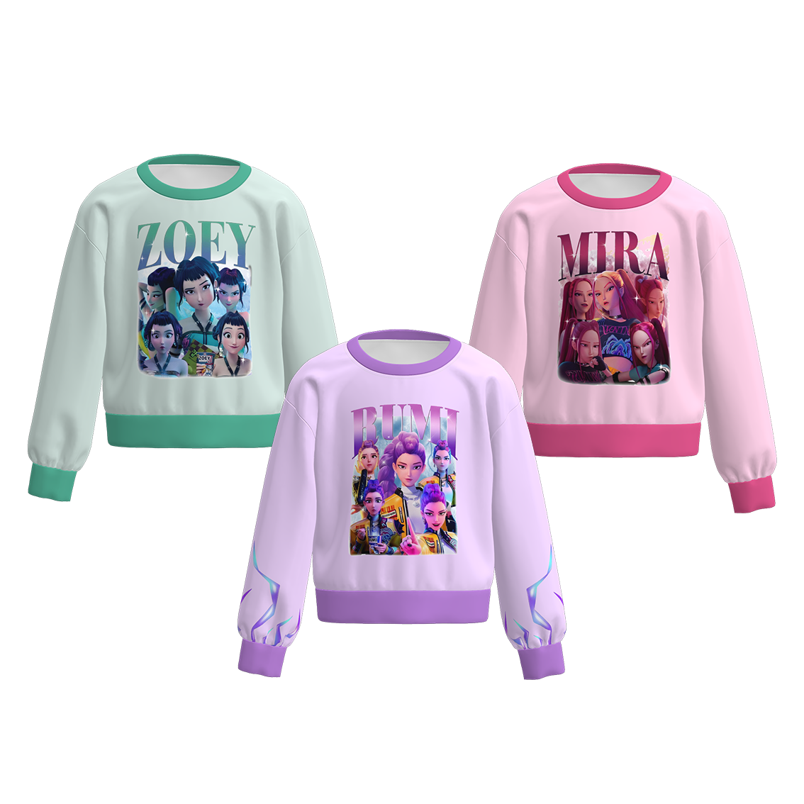 （Pre Order）Girls Spring&Summer Movie Character Print Sweatshirt
