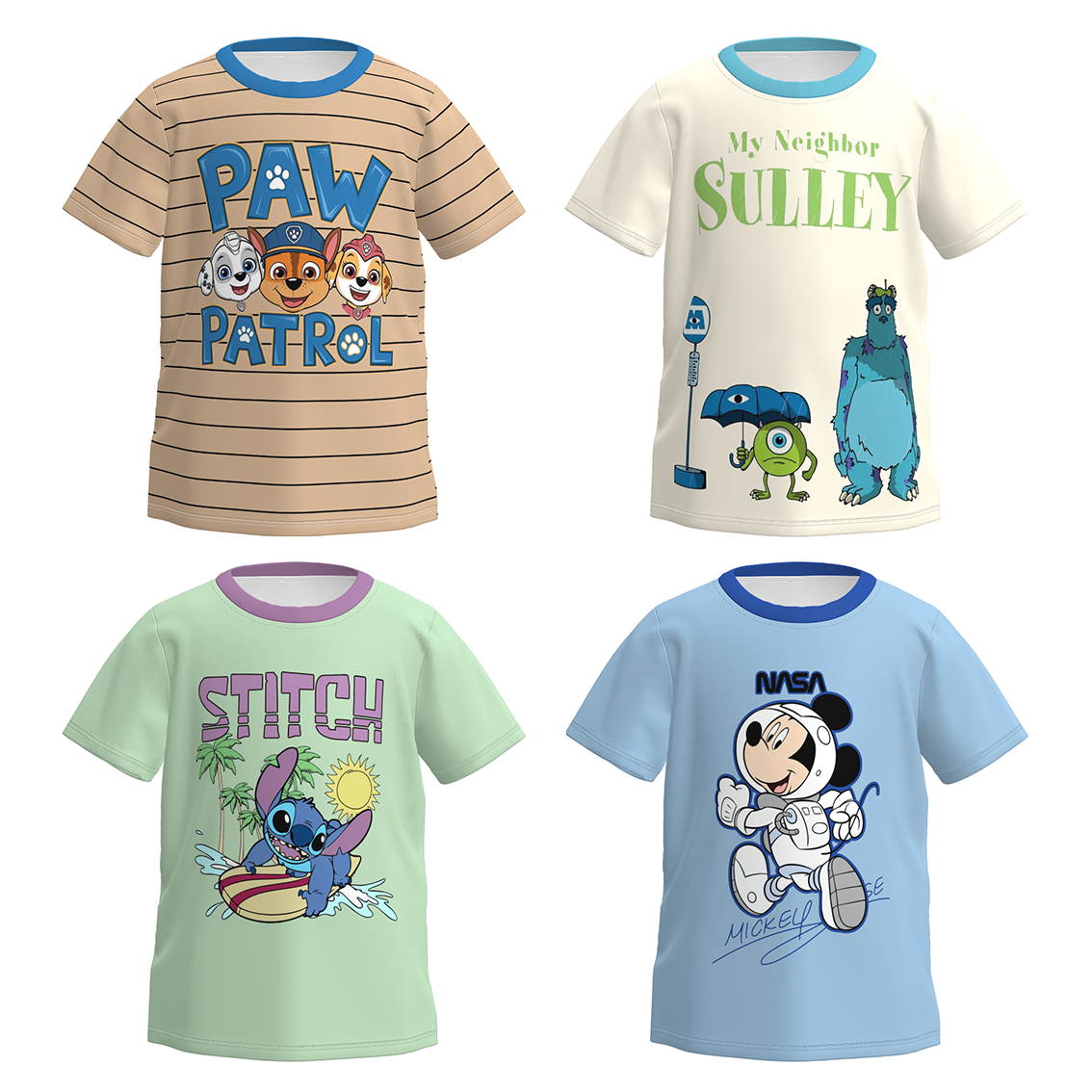 （Pre Order+Prepack Zone）Boys Spring&Summer Cartoon Print Top（Mix Size）