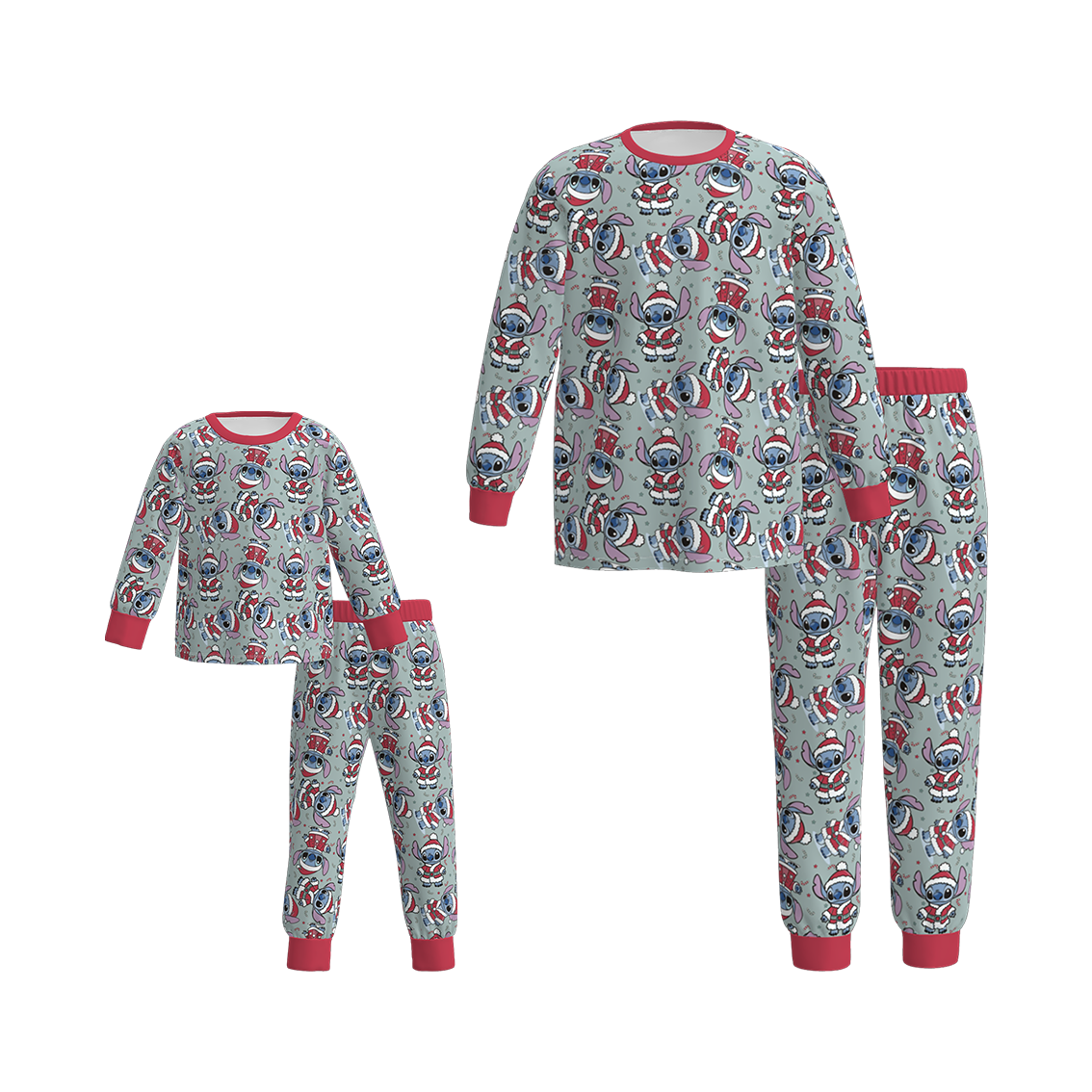 （Pre Order）Family Christmas Cartoon Print Pajamas