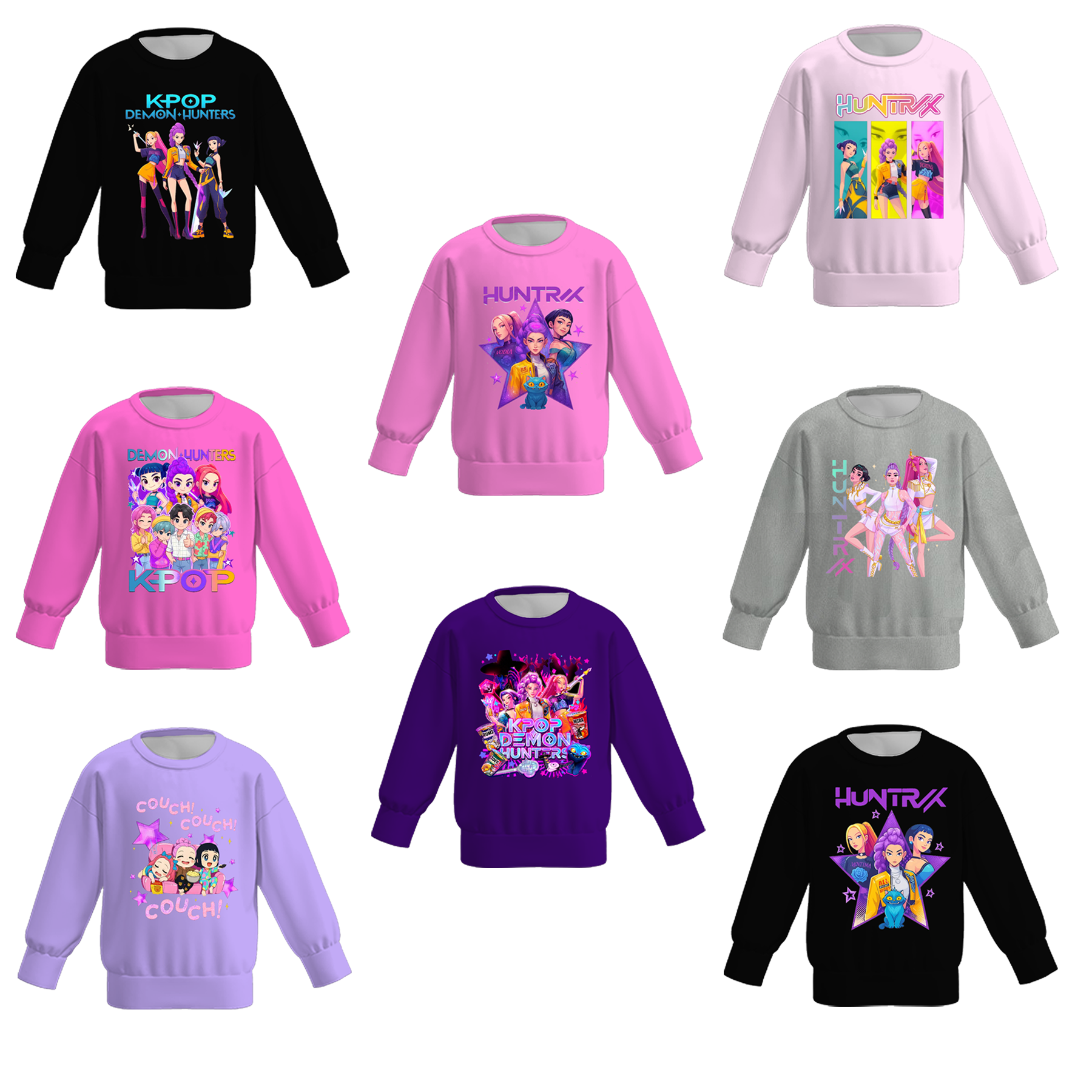 （Pre Order）Girls Movie Character Print Sweatshirt