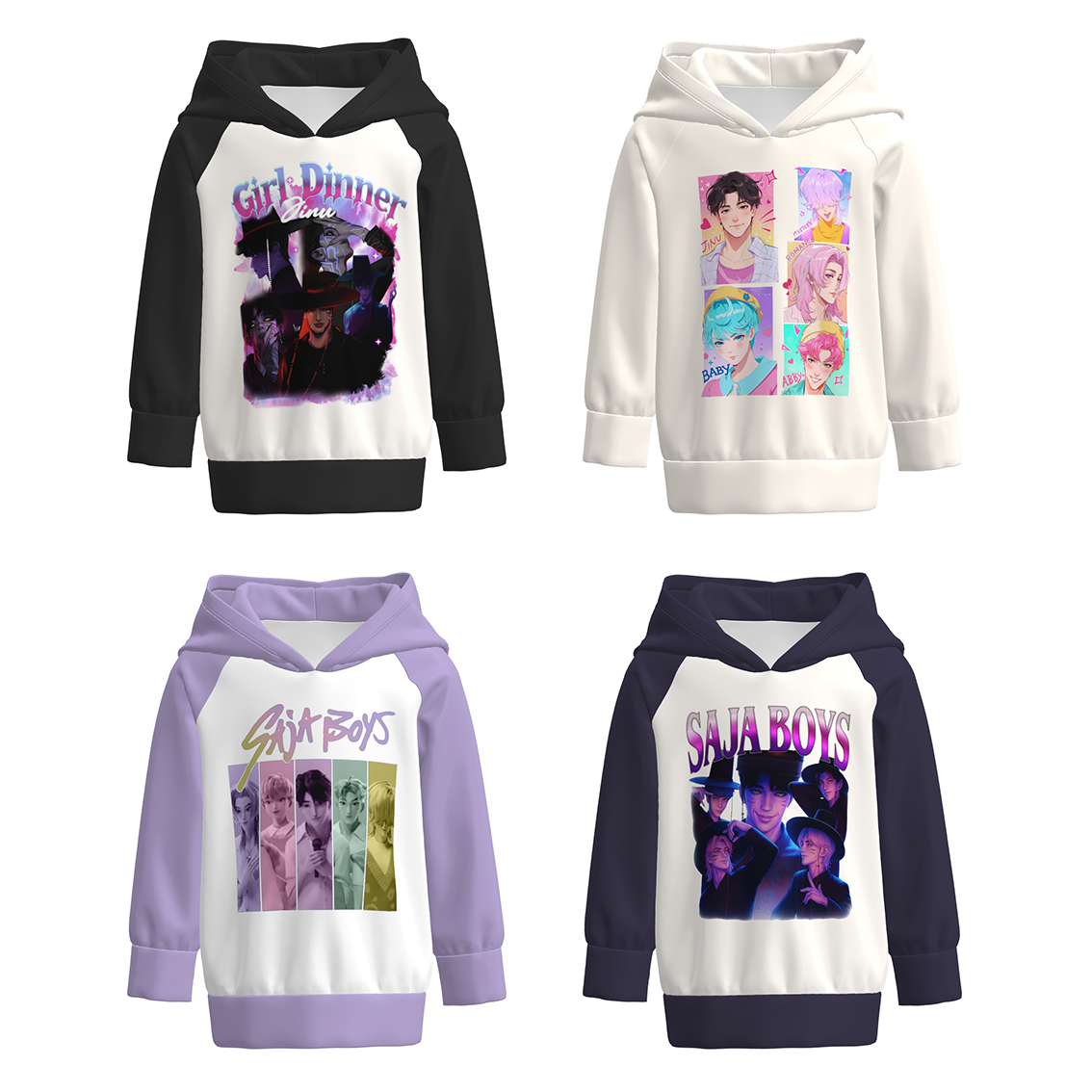 （Pre Order）Boys Spring&Summer Movie Character Print Hoodie