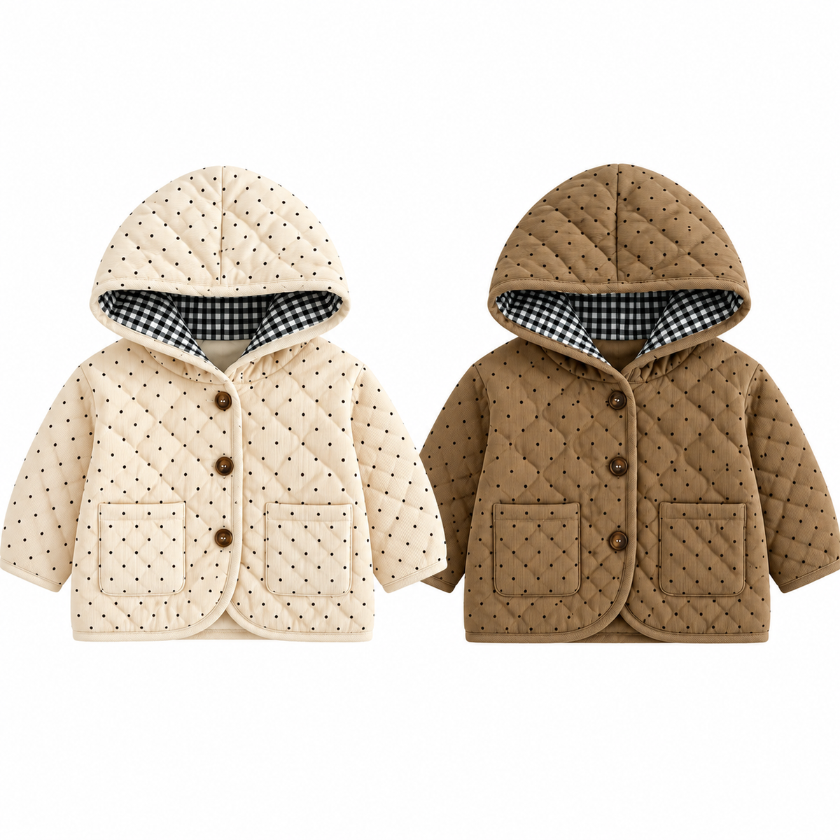（Pre Order 2 Weeks）Kids Fall&Winter Dot Jacket