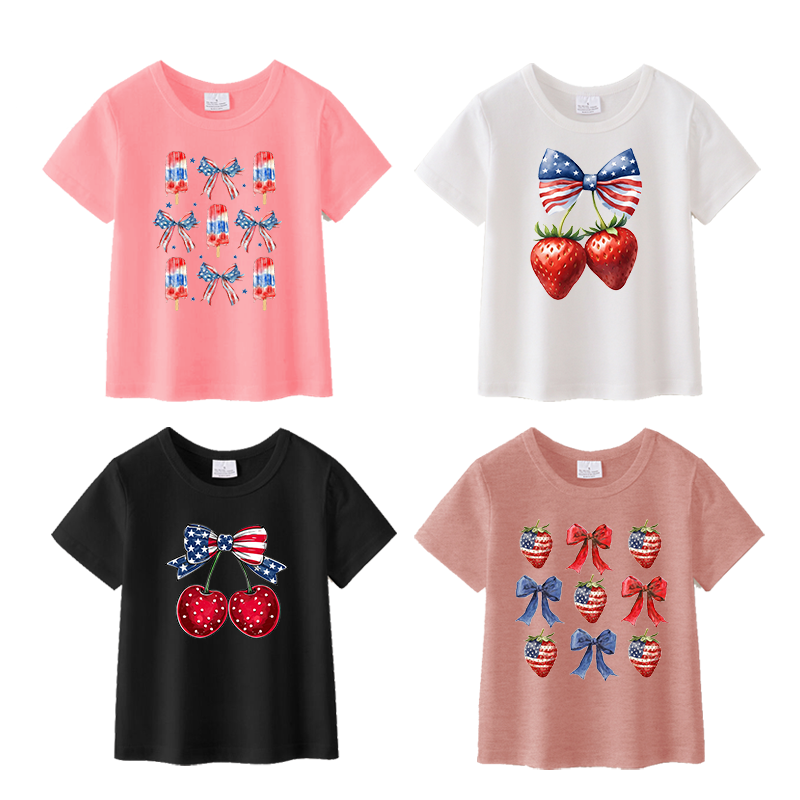 （Pre Order）Girls Patriotic Print Top