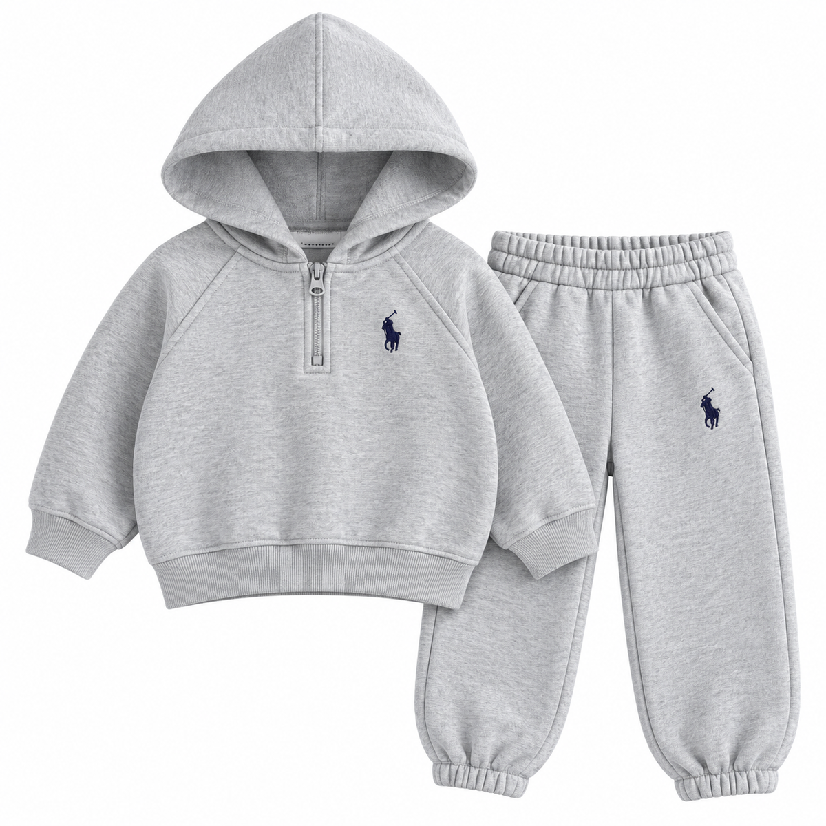 （Pre Order 2 Weeks）Kids Half-Zip Hoodie & Jogger Set