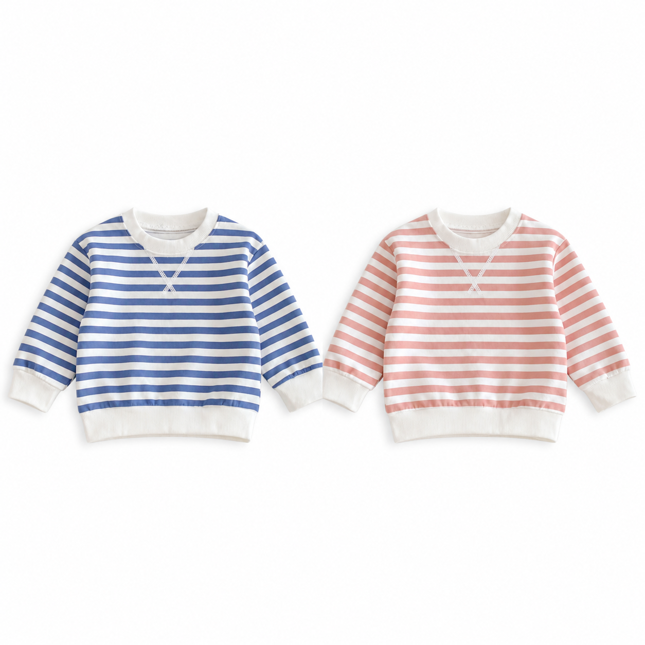 （Pre Order 2 Weeks）Unisex Fall Stripe Sweatshirt