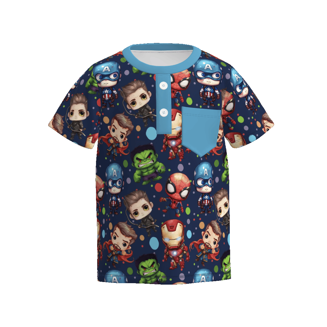 （Pre Order）Boys Spring and Summer Movie Character Print Top