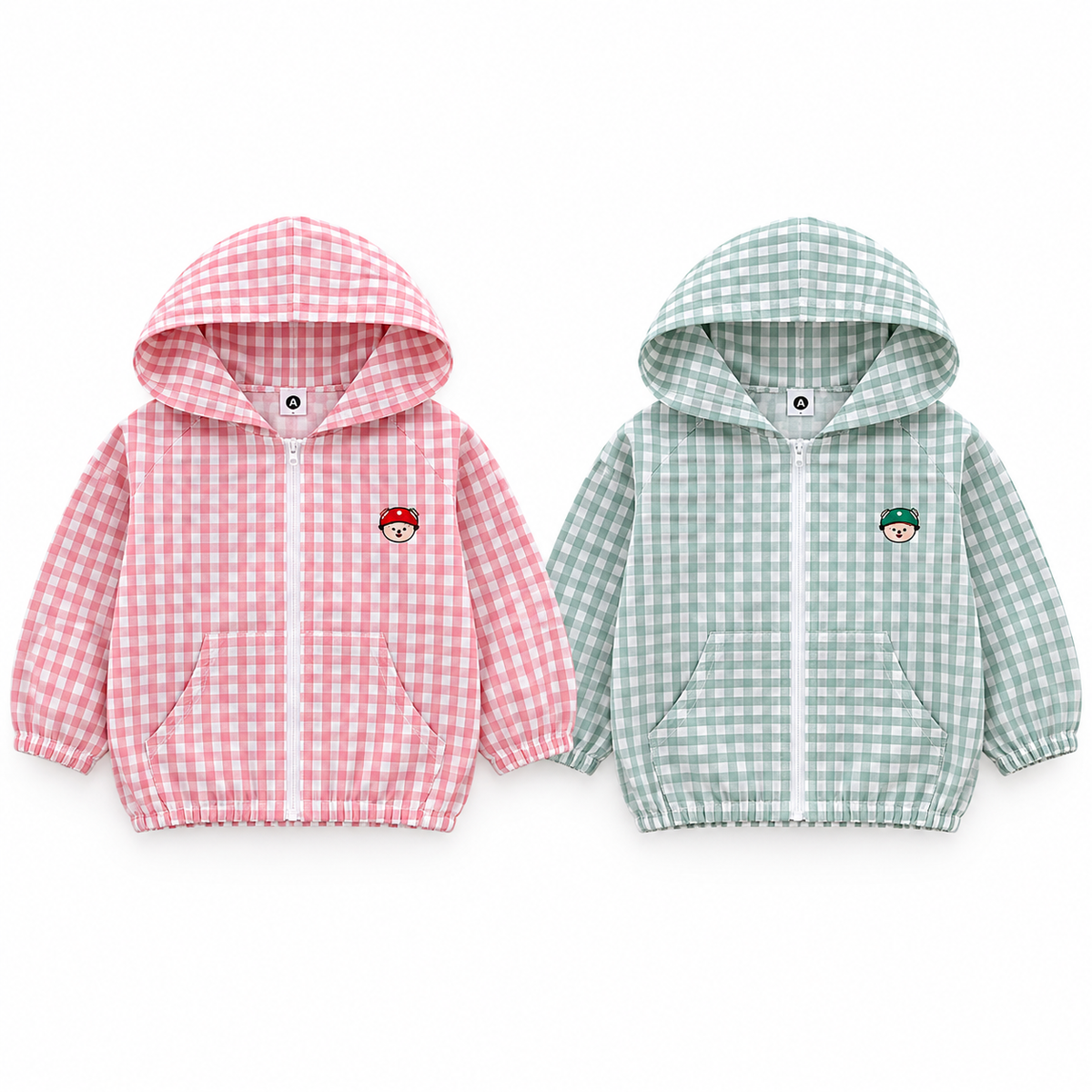 （Pre Order 2 Weeks）Unisex Fall Plaid Zipper Hoodie