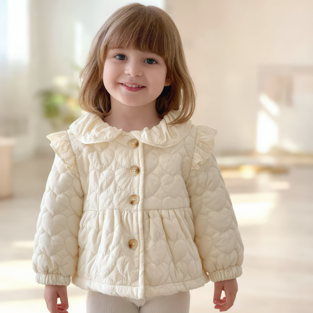 （Pre Order 2 Weeks）Kids Fall&Winter Baby Collar Coat