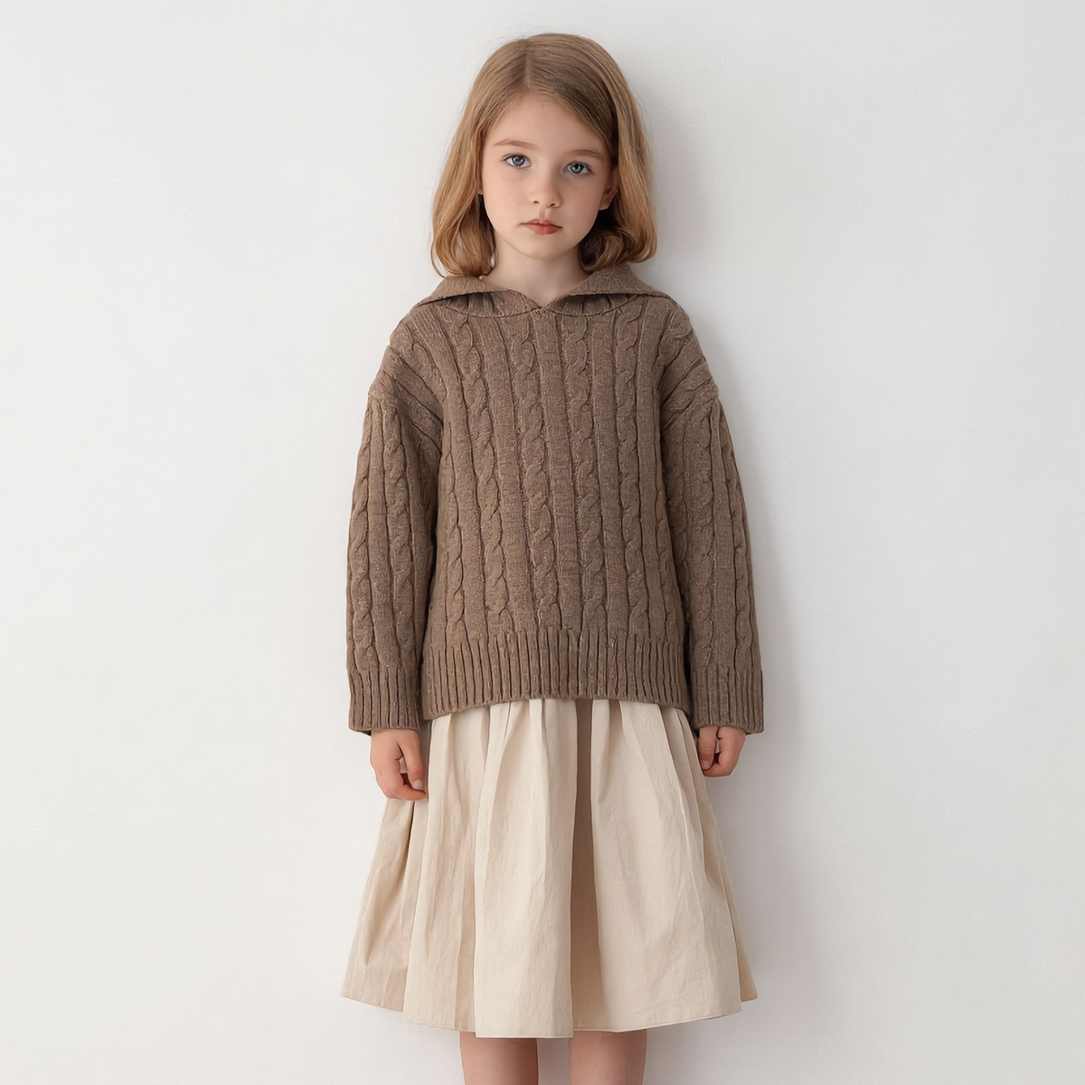 （Pre Order 2 Weeks）Kids Fall Knitted Hoodie