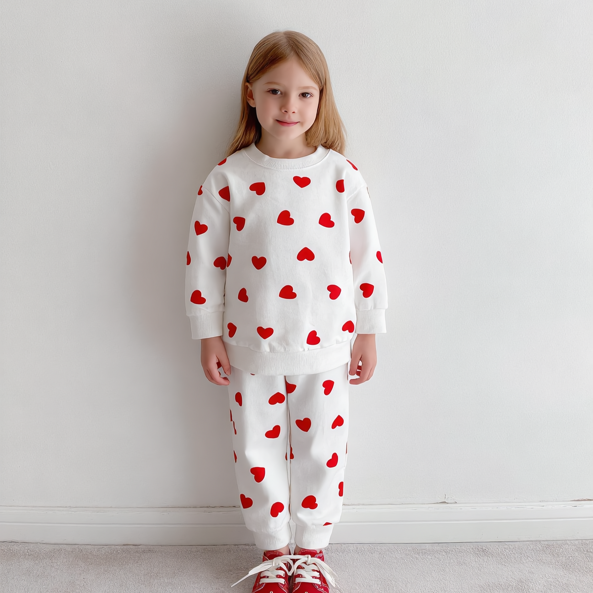 （Pre Order 2 Weeks）Kids Valentine's Day Print Outfit Set